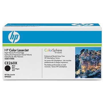 Toner laser HP CE260X - negru, 17.000 pag, CP4525