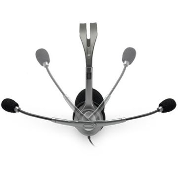 Casti Logitech H110 Headset, microfon, silver