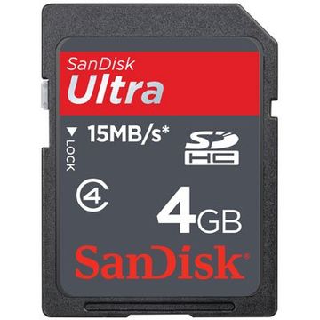 Card memorie SanDisk Ultra SDHC 4GB, Class 4