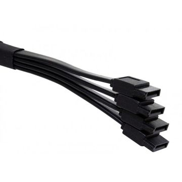 Cablu prelungitor 4 x SATA NZXT CB-SATA-44P, 60-75cm, negru