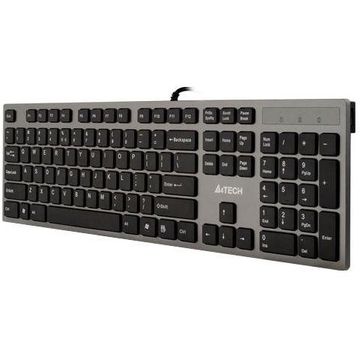 Tastatura A4Tech KV-300H, slim, USB, gri