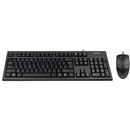 Tastatura A4Tech KR-8520D + mouse optic OP-620D, Kit USB