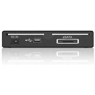 HDD Rack RaidSonic Icy Box IB-290StUS-B, 2.5 inch, USB / eSATA, negru