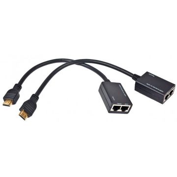 Prelungire HDMI Gembird DEX-HDMI-01 prin cablu de retea, maxim 30m