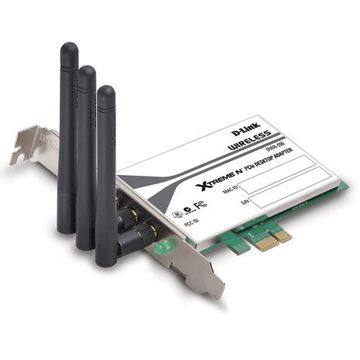 Placa de retea wireless D-Link DWA-556, PCIe