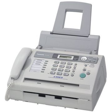 Fax Panasonic laser compact, 14.4kbps, 10ppm, agenda 100 numere, functii de copiere