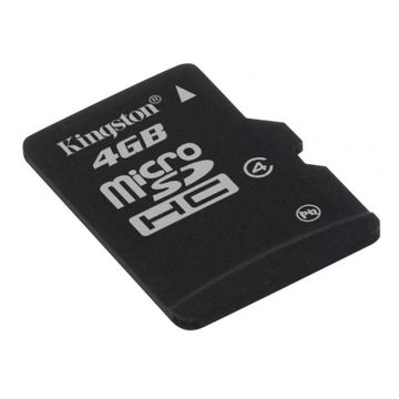 Card memorie Kingston 4GB MicroSD HC Card Class 4 + Adaptor