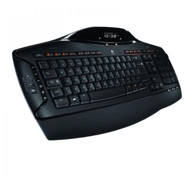 Tastatura Logitech MX5500 - Wireless KIT + Mouse laser MX Revolution, display LCD