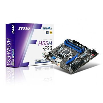 Placa de baza MSI H55M-E33, Socket LGA1156, Chipset Intel H55
