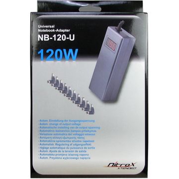 Adaptor notebook universal Inter-Tech CobaNitrox Extended NB-120-U 120W