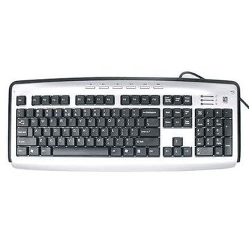 Tastatura A4Tech KL-23MU, X-Slim, USB / PS2, Black / Silver