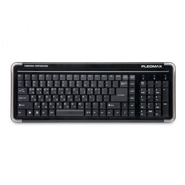 Tastatura Samsung Pleomax PKB5200B, Pantagraph US Layout, Black, USB