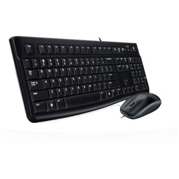 Kit Tastatura + mouse Logitech MK120, USB 2.0, US (Qwerty) Black