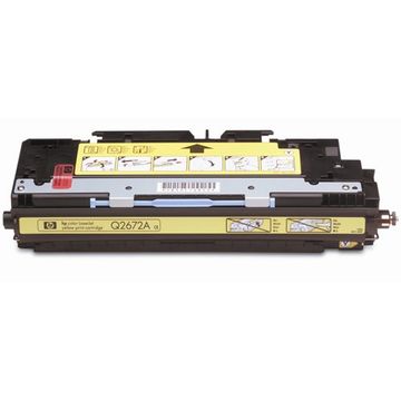 Toner laser HP Q2672A - Yellow, 4000 pagini