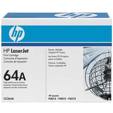 Toner laser HP CC364A - Negru, 10.000 pagini, Smart Printing Tech