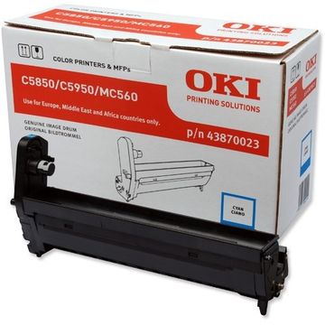 Cilindru laser OKI seria C5850 / C5950 - Cyan, 20.000 pagini