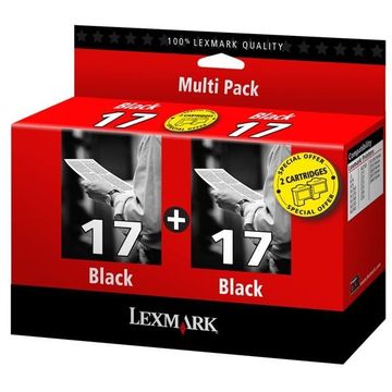 Pachet 2 tonere negre Lexmark #17 ( 0080D2954 ) 205 pag x 2