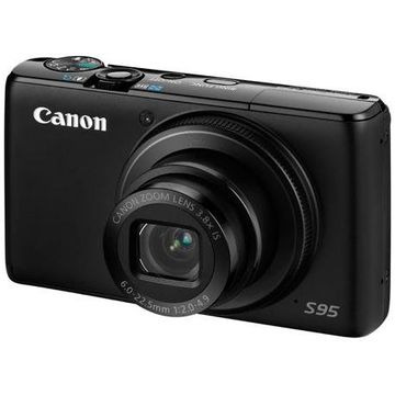 Aparat foto digital Canon PowerShot S95, 10 MP, 3.8x optic zoom, negru