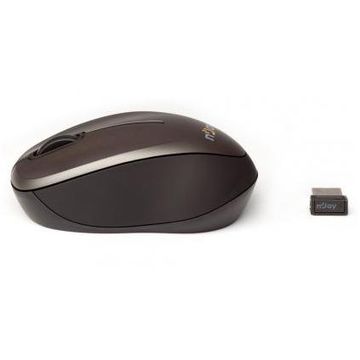 Mouse nJoy WL410, Optic wireless, 1600dpi, gri