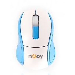 Mouse nJoy M6 mini, Optic wireless, 1600dpi, alb