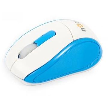 Mouse nJoy M6 mini, Optic wireless, 1600dpi, alb