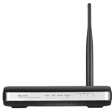 Router wireless Router Wireless-N ADSL Modem Asus DSL-N10, 150 Mbps