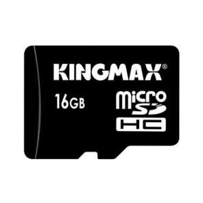 Card memorie Kingmax MicroSDHC 16GB, Clasa 4 + Card Reader