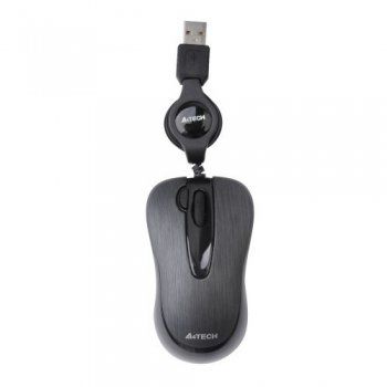 Mouse A4Tech N-60F-1, V-Track Padless, retractabil, USB, black