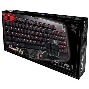 Tastatura Razer BlackWidow Ultimate Dragon Age 2, Usb, negru/rosu