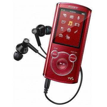 Player Sony NWZ-E463, 4GB, display 2 inch LED, rosu