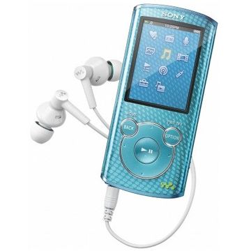Player Sony NWZ-E463, 4GB, display 2 inch LED, albastru