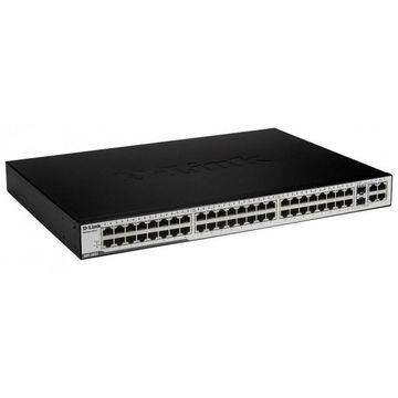 Switch D-Link DES-3052, 48 porturi 10/100 Mbps, 2 x SFP, 2 x Gigabit