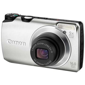 Aparat foto digital Canon PowerShot A3300 IS, 16 MP, 5x optic zoom + CADOURI