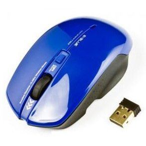 Mouse E-Blue Smarte II, optic wireless, 1750 dpi, albastru