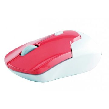 Mouse E-Blue Mayfek, optic wireless, 1480 dpi, alb / rosu