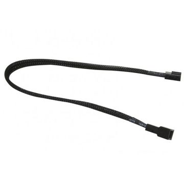 Cablu prelungitor NZXT CB-3F 3 pin, 30cm, negru