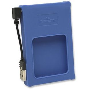 HDD Rack Manhattan 2.5 inch, USB 2.0, Silicon Albastru