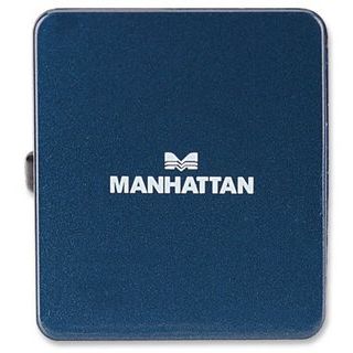 Hub USB Manhattan Micro Hub, 4 porturi,  Albastru