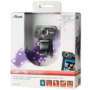 Camera web Trust Cuby Pro - Titanium, 1.3 MP, USB 2.0, Negru