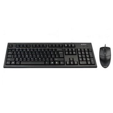 Tastatura A4Tech KRS-8372-1, Kit PS/2 + mouse optic