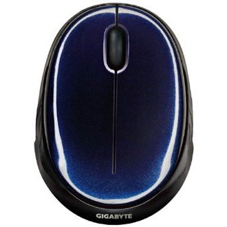 Mouse Gigabyte Aire M1, Optic, 1000 dpi, USB retractabil, Negru/Albastru