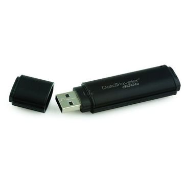 Memorie USB Flash Drive Kingston DataTraveler 4000, 8GB, Secure USB 256-bit, Negru