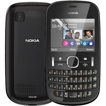 Telefon mobil Nokia Asha 200 Dual Sim, Gri