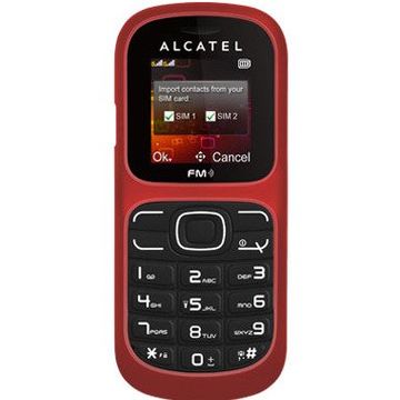 Telefon mobil Alcatel 217D Dual Sim, rosu
