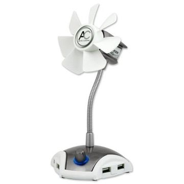 Ventilator USB pentru Notebook Arctic Cooling Breeze PRO, Alb