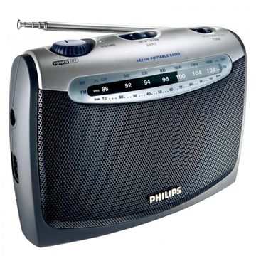 Radio portabil Philips AE2160/00C, argintiu