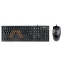 Tastatura A4Tech KRS-85 + Mouse OP-720-B USB, Black