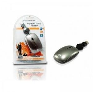 Mouse Conceptronic CLLM3BTRV USB 2.0, Optic 800 DPI, Gri