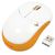 Mouse LogiLink Wireless Smile ID0073 USB, Optic 1000 DPI, Alb-Portocaliu