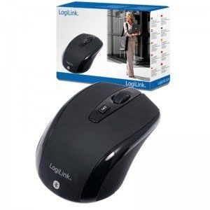 Mouse LogiLink Wireless ID0078 Bluetooth, Optic 1600 DPI, Negru